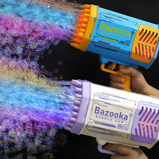 50% Korting | Bazooka™ - 69 gaten zeepbellen machinegeweer met led licht