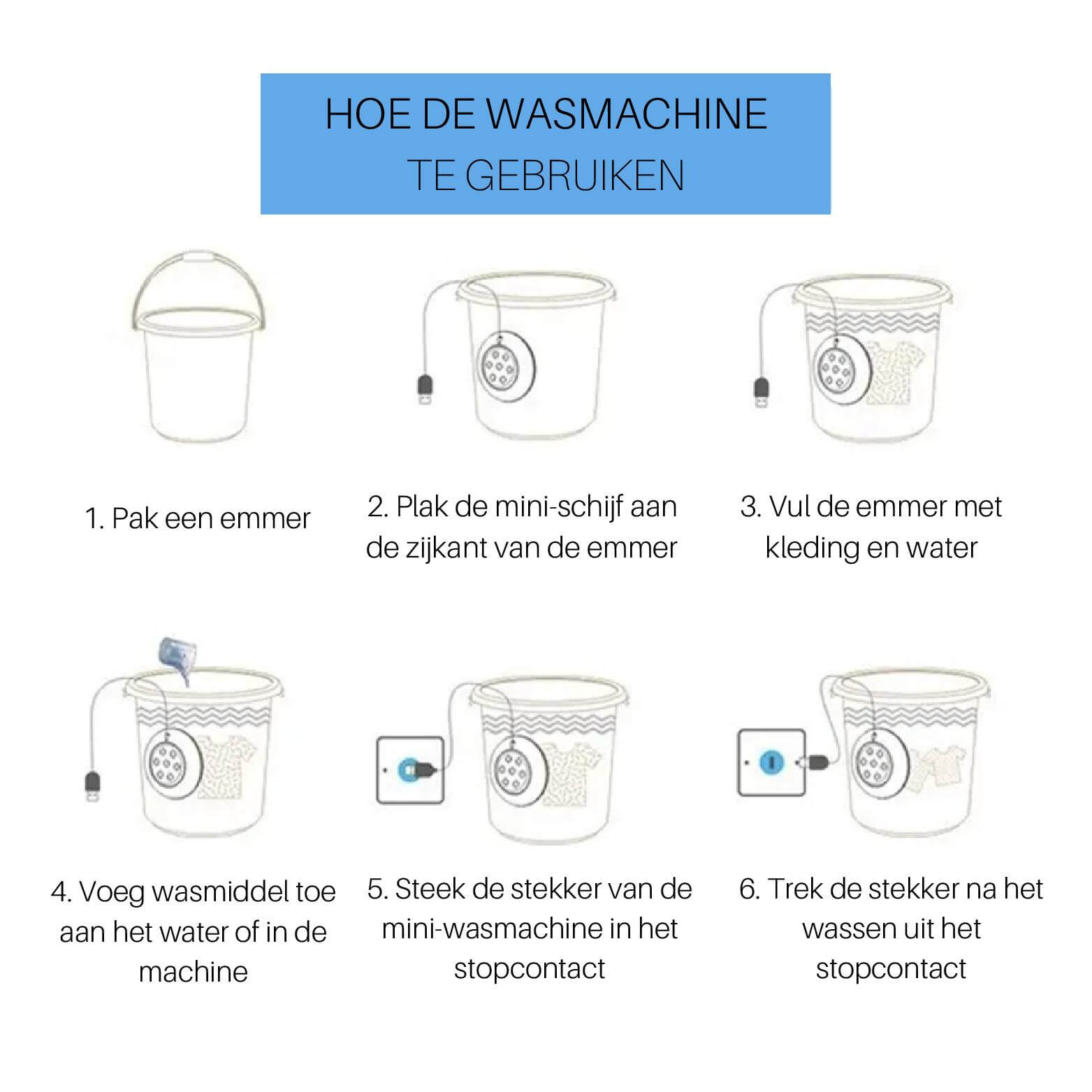 Mini Washer™ | 3-in-1 handige draagbare Mini Washer!