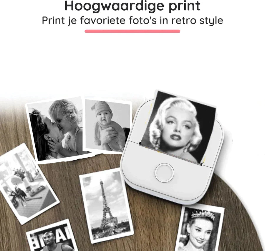 50% KORTING |  Mini Printer™ + gratis printpapier | De printer die nooit inkt nodig heeft!