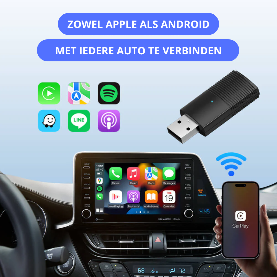 Carbud™ draadloze adapter voor elke auto!