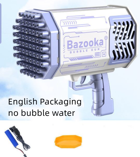 50% Korting | Bazooka™ - 69 gaten zeepbellen machinegeweer met led licht