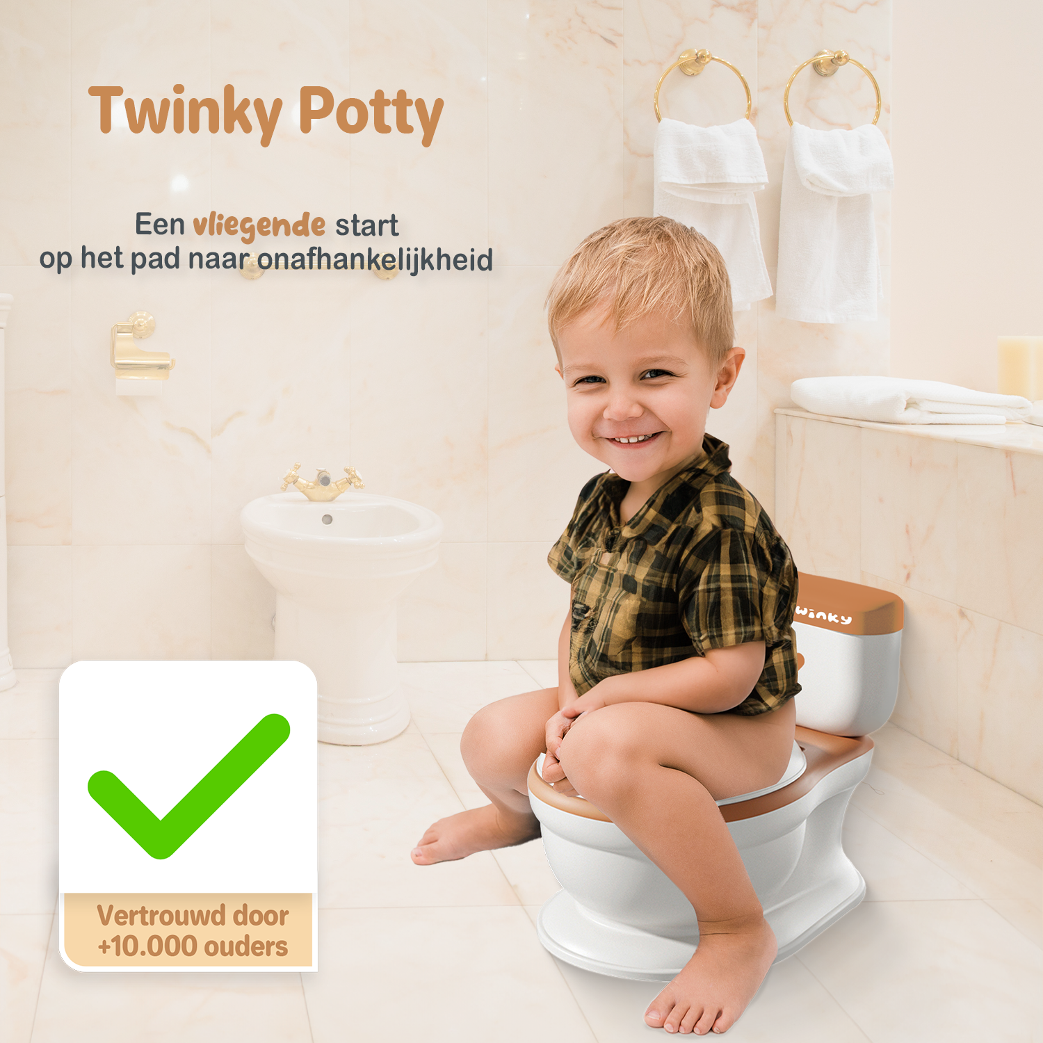 50% KORTING | Twinky Plaspotje – Toilettrainer voor Kind, Peuter & Baby