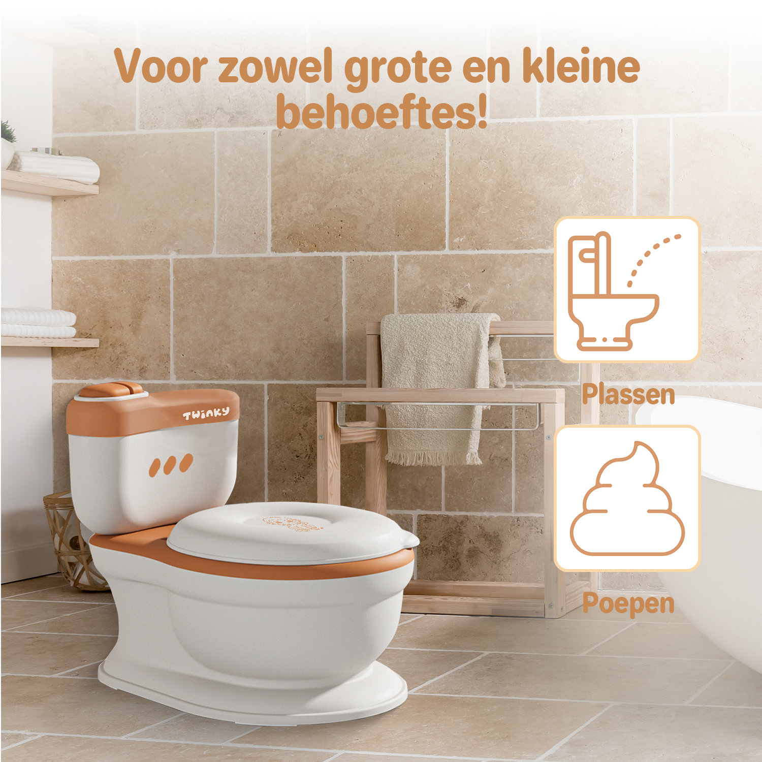 50% KORTING | Twinky Plaspotje – Toilettrainer voor Kind, Peuter & Baby