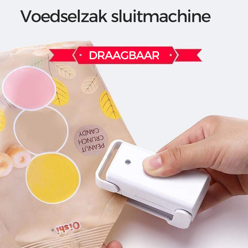 50% KORTING | Draagbare BagSealer™ - Tegen Voedselverspilling