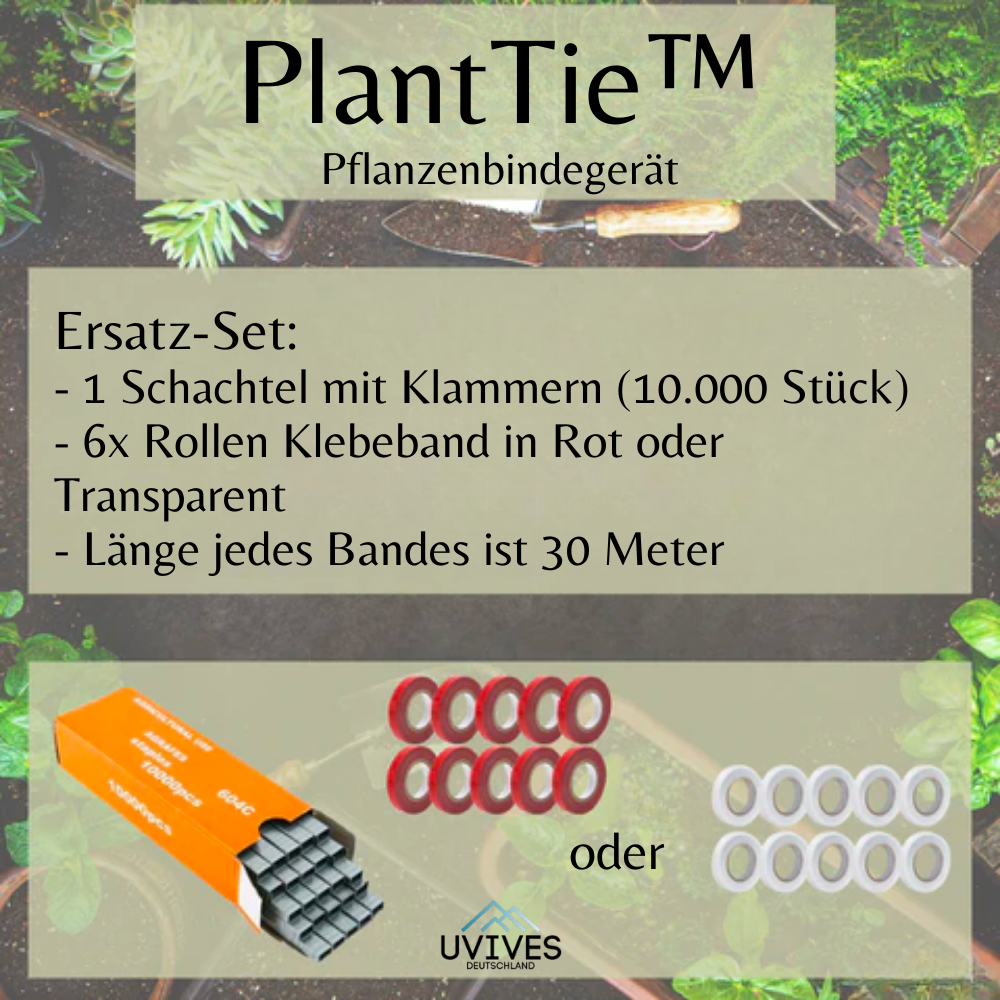 PlantTie™ | Bindmiddel voor planten - Inclusief 10 rollen tape