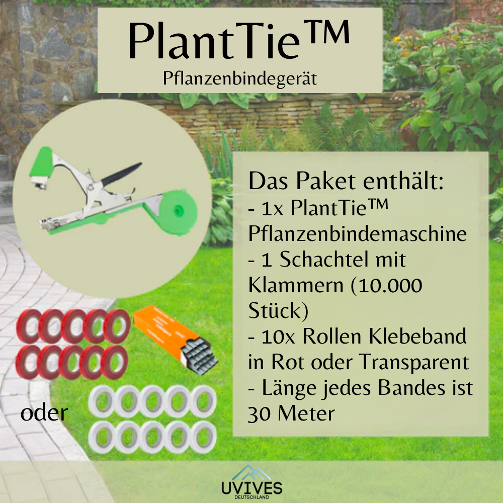 PlantTie™ | Bindmiddel voor planten - Inclusief 10 rollen tape