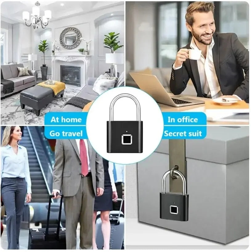 50% KORTING | SmartGuard™ - Biometrisch Hangslot met Vingerafdruktechnologie