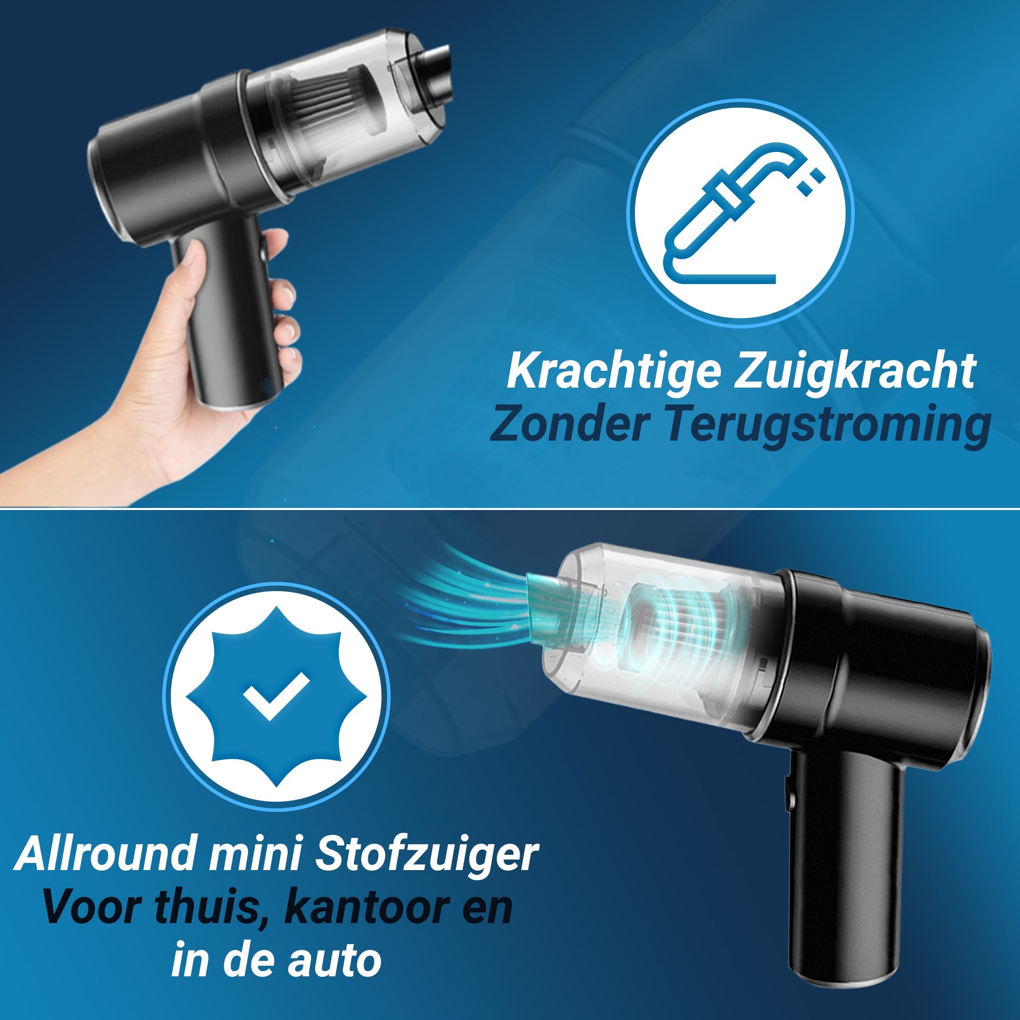 Multi-Vac™ | 2 In 1 Pro Mini-stofzuiger - Dustbuster