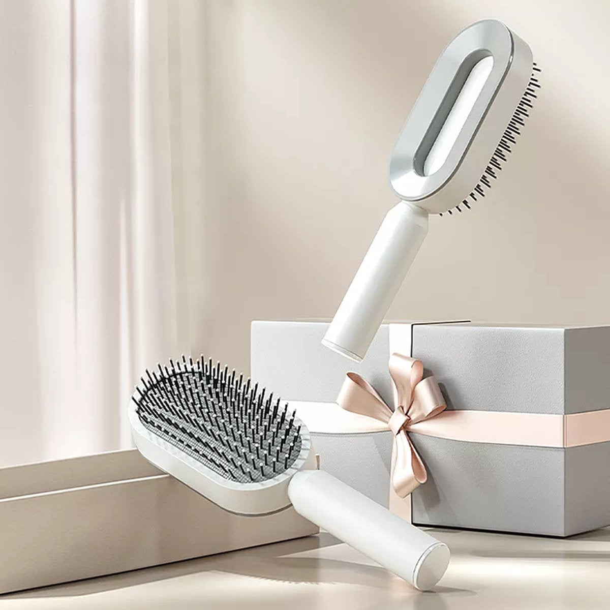 50% KORTING | EcoCleanBrush™ | Zelfreinigende Haarborstel