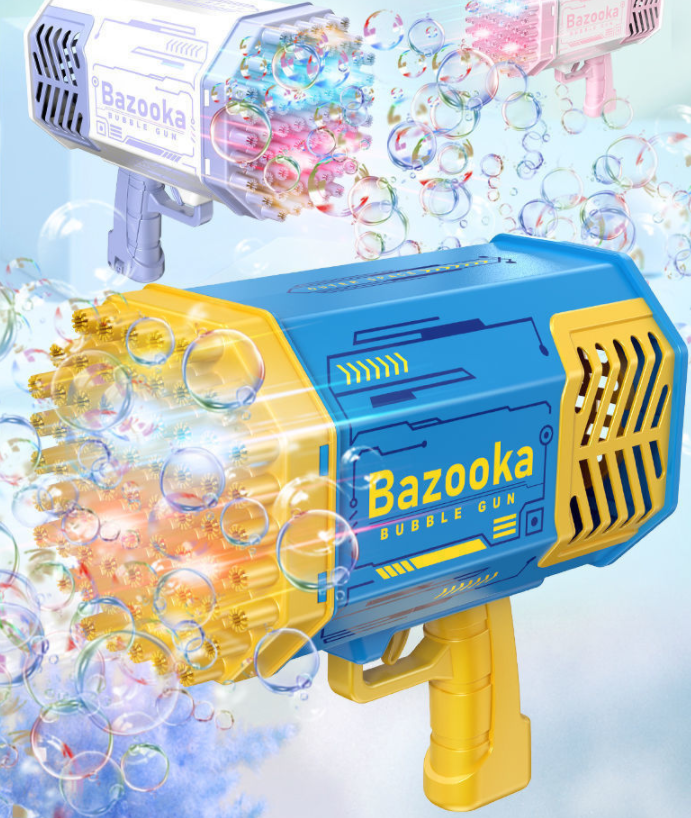 50% Korting | Bazooka™ - 69 gaten zeepbellen machinegeweer met led licht